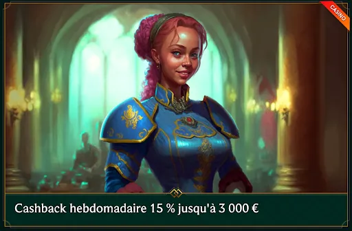 Chevalier médiévale en armure bleue dans un château