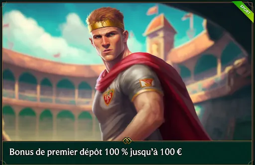 Gladiateur sportif dans une arène